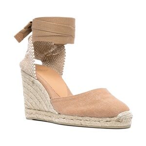 Castaner Tan Espadrille Wedge Sandals